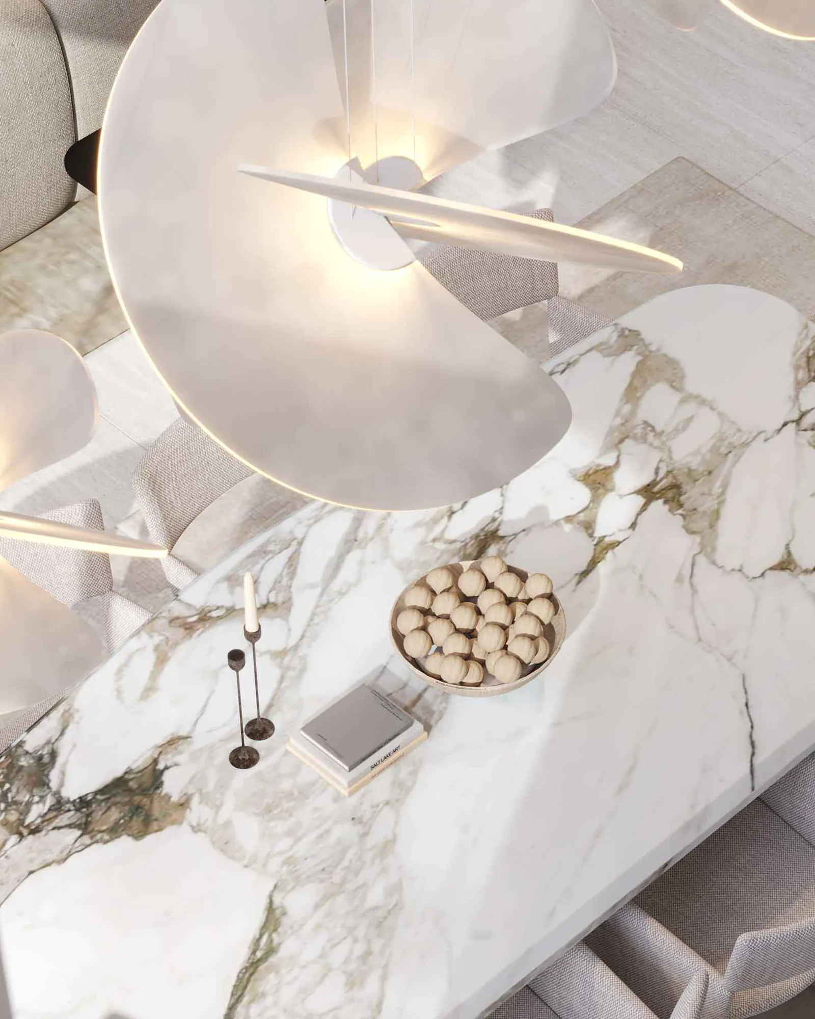 Dining-ZoomV Timeless modernity: Complete redesign and styling of an Emirates Hills villa | Elementa Interior Design Dubai