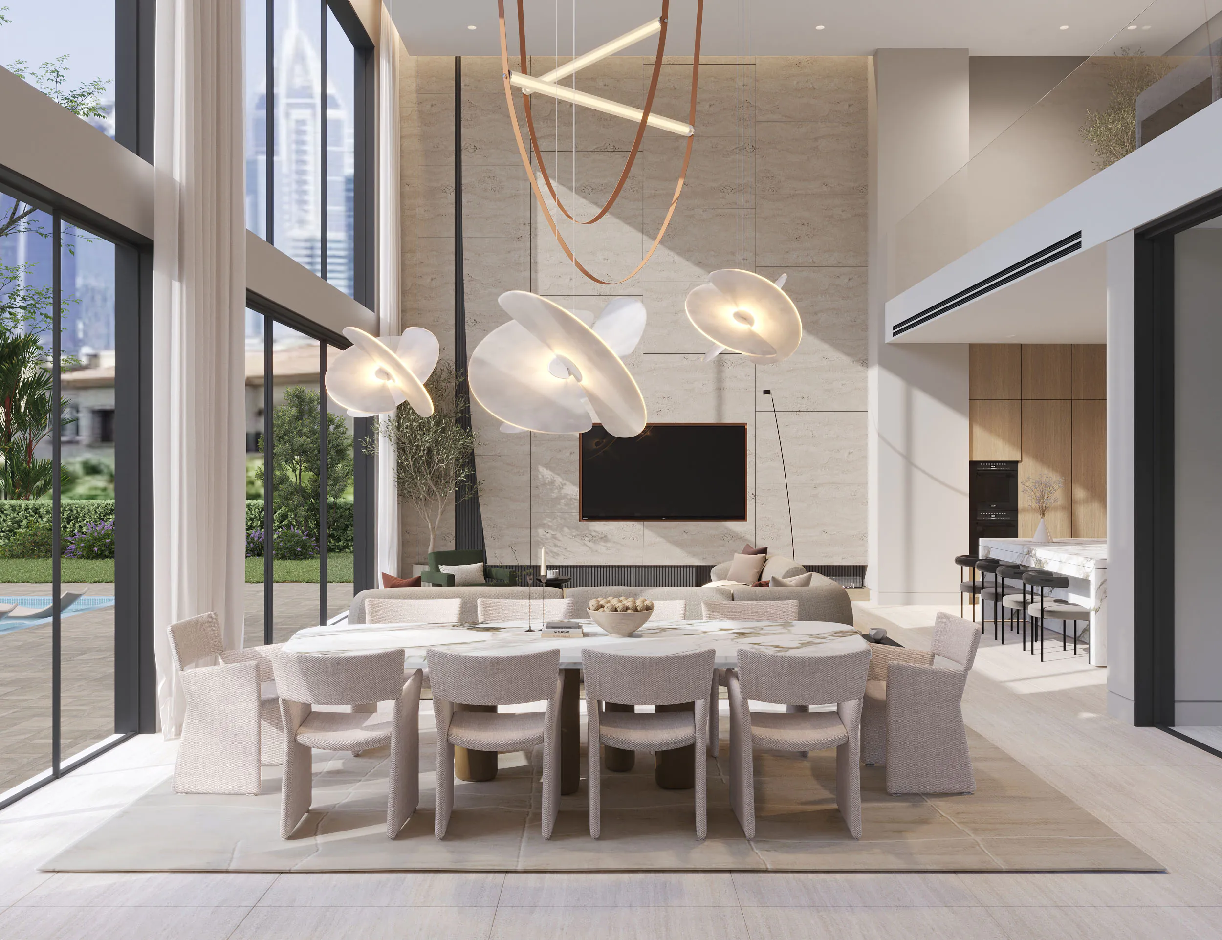 Living + Dining Area