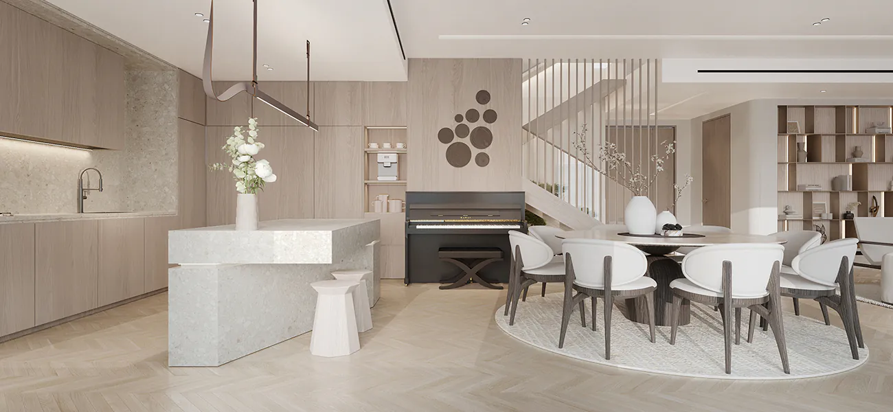 Four Seasons apartment: A contemporary classic in Abu Dhabi | Elementa Interior Design Dubai