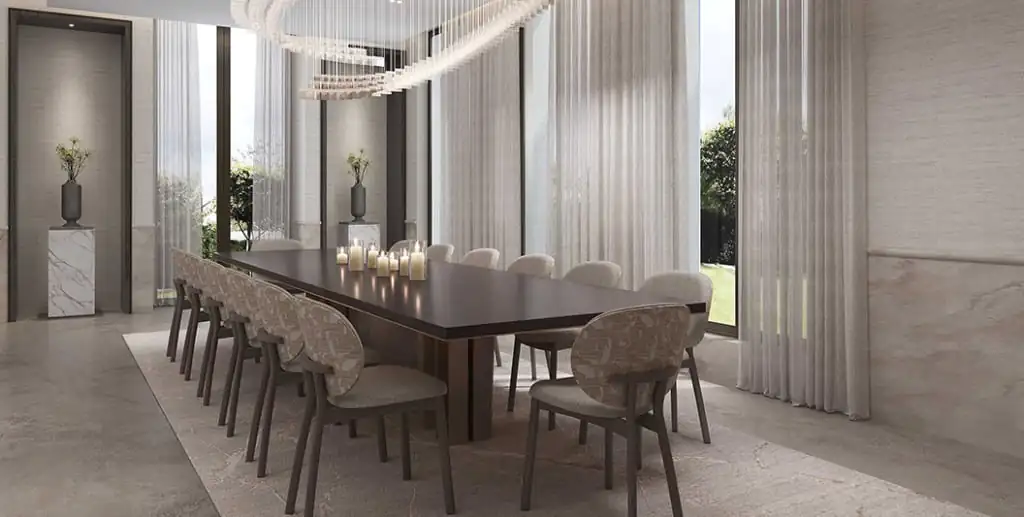 Contemporary luxury villa in Emirates Hills featuring spacious majlis and refined interior design
